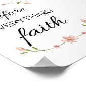 Voor alles Faith Inspirerend kalligrafie Poster (Hoek)