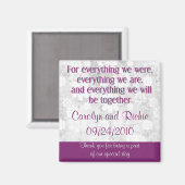 Voor alles - Favor Magnet - Paarse (Voorkant / Achterkant)