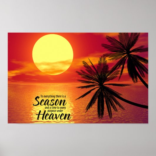 Voor alles is er een seizoen (Prediker 3:1) Poster (Voorkant)