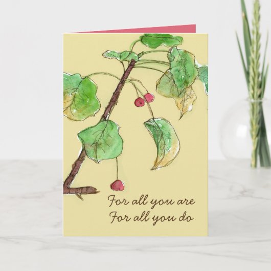 Voor alles wat je bent voor alles wat je doet, dan kaart (Voorkant)