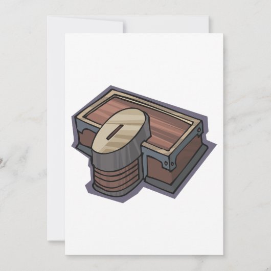 Voor Alms Box Invitation Kaart (Voorkant)