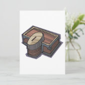 Voor Alms Box Invitation Kaart (Staand voorkant)