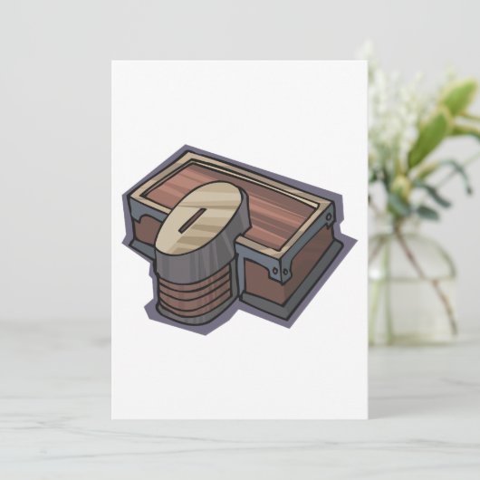 Voor Alms Box Invitation Kaart (Staand voorkant)