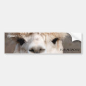 VOOR ALPACAS BRAKE. BUMPERSTICKER (Voorkant)