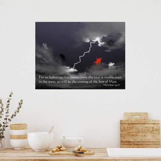 Voor als bliksem poster (Keuken)