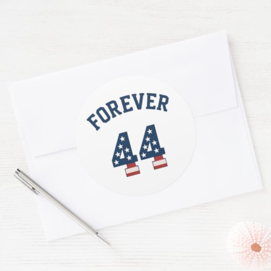 Voor altijd 44 ronde sticker (Envelop)