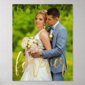 Voor altijd aangepaste bruiloft folie afdrukken (Voorkant)