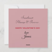 Voor altijd & Altijd Bejaarde Paar Valentijn Feestdagenkaart (Achterkant)