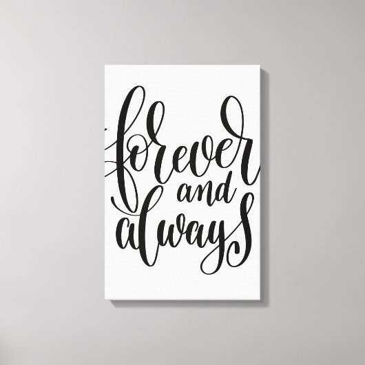Voor altijd & altijd canvas (Voorkant)