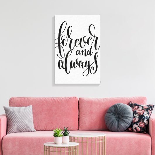 Voor altijd & altijd canvas (Insitu (Woonkamer))