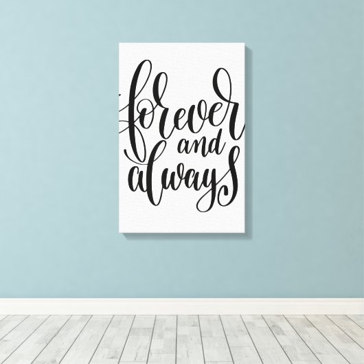 Voor altijd & altijd canvas (Insitu (Houten vloer))