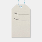 Voor altijd & Altijd | Minimalistische Hart Romant Cadeaulabel (Achterkant)