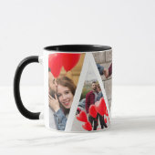 Voor altijd & altijd Multi Photo Collage Jubileum Mok (Links)