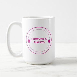 Voor altijd & Altijd – Timeless Love Typography De Koffiemok