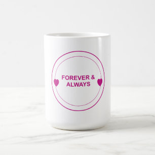 Voor altijd & Altijd – Timeless Love Typography De Koffiemok