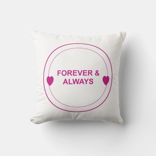 Voor Altijd & Altijd – Timeless Love Typography De Kussen (Voorkant)