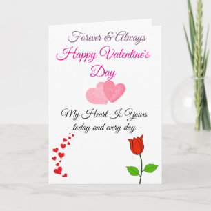 Voor altijd & altijd - Valentijnskaart Gefelicitee Feestdagen Kaart