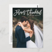 Voor altijd bedankt briefingweddenschap Hartelijk Briefkaart (Voorkant / Achterkant)