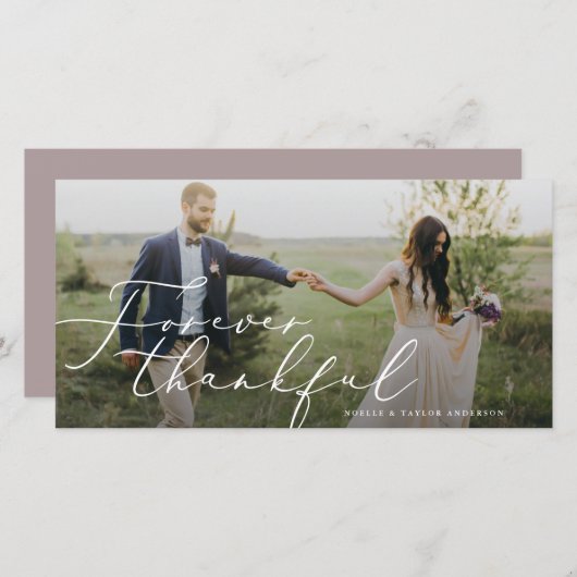 Voor altijd bedankt bruiloft (Voorkant / Achterkant)