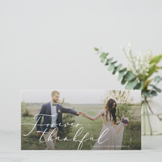 Voor altijd bedankt bruiloft (Staand voorkant)