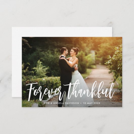 Voor altijd bedankt rustige manuscriptbruiloft dan (Voorkant / Achterkant)