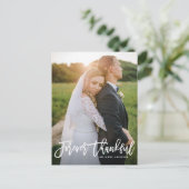 Voor altijd bedankt voor het huwelijk dank je wel. briefkaart (Staand voorkant)