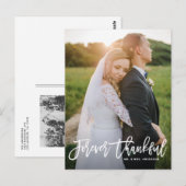 Voor altijd bedankt voor het huwelijk dank je wel. briefkaart (Voorkant / Achterkant)