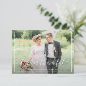 voor altijd bedankt voor je trouwfoto bedankt (Staand voorkant)