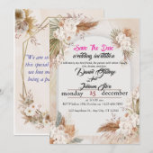 Voor altijd begint hier – Achterkant van uitnodigi Kaart (Voorkant / Achterkant)