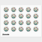 Voor altijd begint vandaag ronde sticker (Vel)