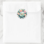 Voor altijd begint vandaag ronde sticker (Tas)