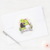 Voor altijd begint vandaag ronde sticker (Envelop)