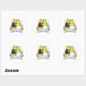 Voor altijd begint vandaag ronde sticker (Vel)