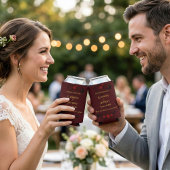 Voor altijd betoverde bruiloft blikjeskoeler