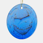 voor altijd botste handen vrienden keramisch ornament (Links)