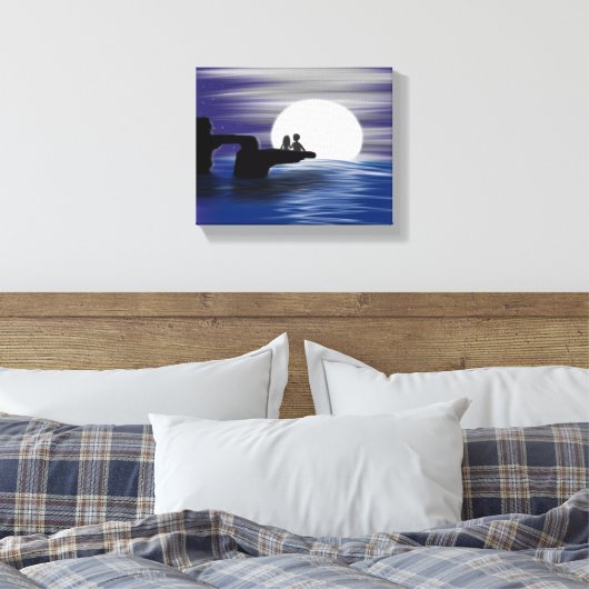 "Voor altijd" Canvas Afdruk (Insitu (Slaapkamer))