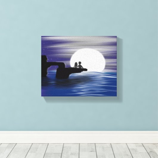 "Voor altijd" Canvas Afdruk (Insitu (Houten vloer))