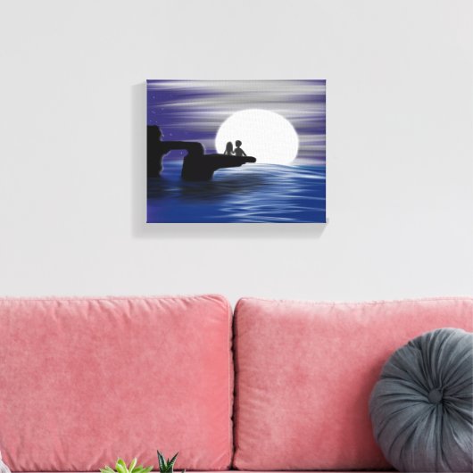 "Voor altijd" Canvas Afdruk (Insitu (Woonkamer))