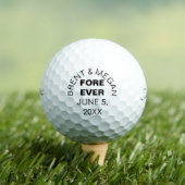 Voor Altijd Custom Golf Ball Wedding Party Golfballen (Insitu Shirt)