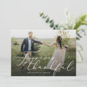 Voor altijd dankbaar dank je fotokaart bedankkaart (Staand voorkant)