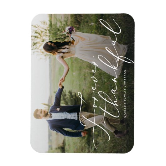 Voor altijd dankbaar dank je magneet (Verticaal)