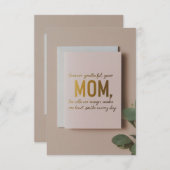 "Voor altijd dankbaar voor je liefde, mam, gelukki (Voorkant / Achterkant)