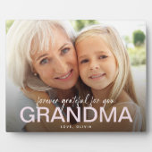 Voor altijd dankbaar voor je oma Foto Keepsake Fotoplaat (Voorkant)