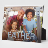 Voor altijd dankbaar voor je vader foto Keepsake Fotoplaat (Zijkant)