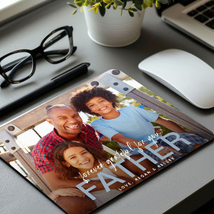 Voor altijd dankbaar voor je vader foto Keepsake Muismat