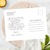 Voor altijd dankbare eenvoudige bruiloft dank u Fo Briefkaart