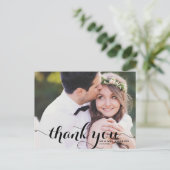 Voor altijd dankbare Script Weddenschap Dank u Bri Briefkaart (Staand voorkant)