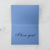 "Voor altijd" & de "Liefde van I u" Twee Grijze Kaart (Binnen)