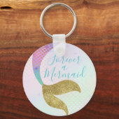 Voor altijd een Mermaid Sleutelhanger Party Favor (Voorkant)