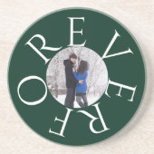 Voor altijd: een paar foto zandsteen onderzetter (Voorkant)